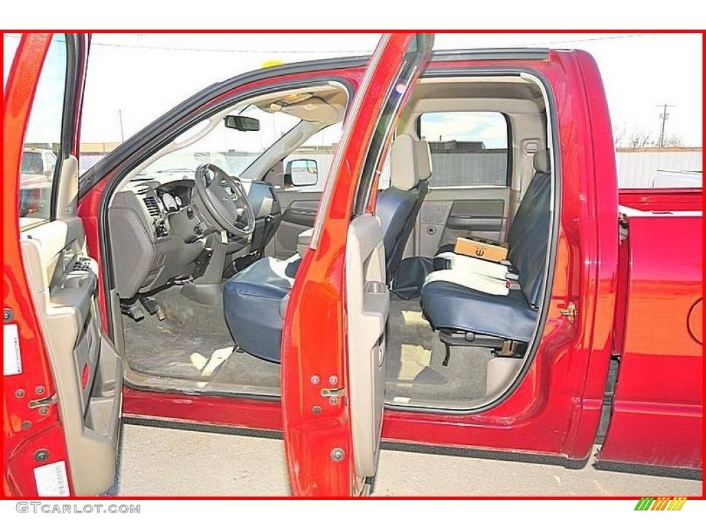 2007 Ram 3500 SLT Quad Cab Dually - Flame Red / Medium Slate Gray photo #21