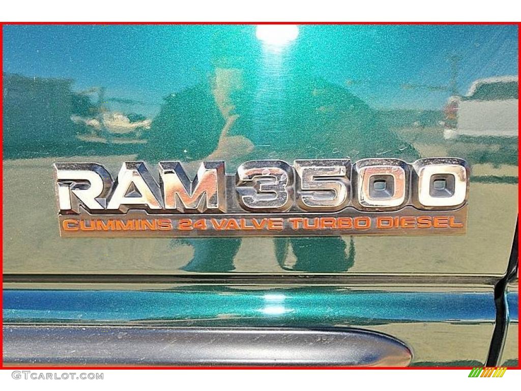 2001 Ram 3500 SLT Quad Cab 4x4 Dually - Forest Green Pearl / Mist Gray photo #10