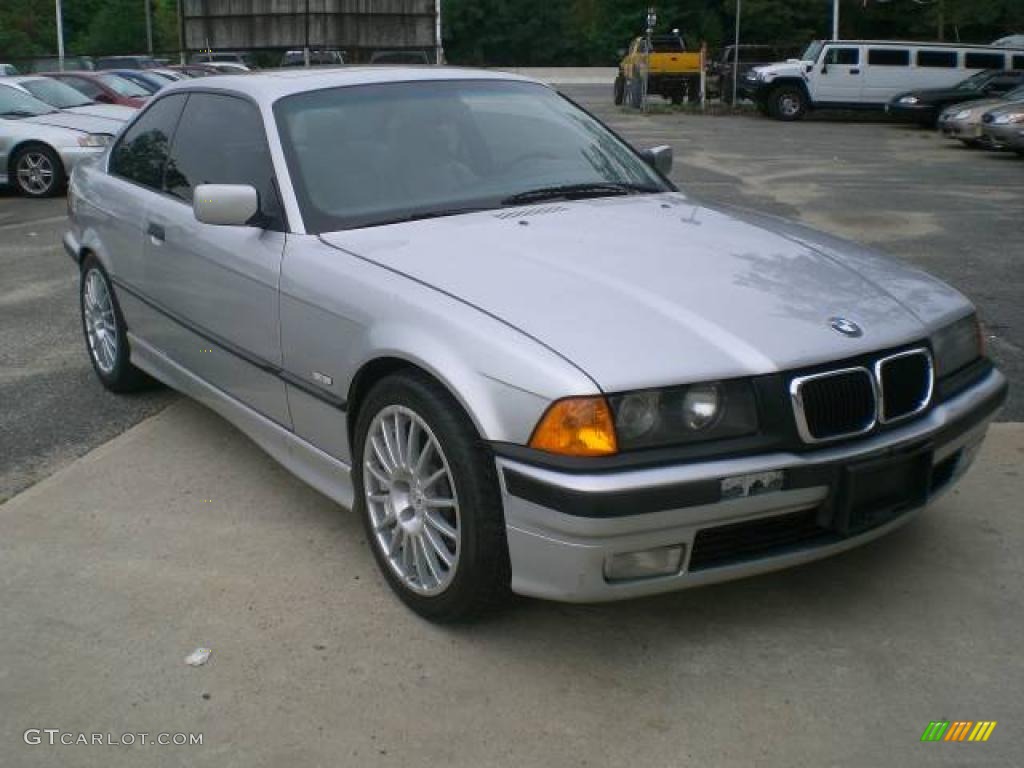 1998 3 Series 328is Coupe - Arctic Silver Metallic / Gray photo #2