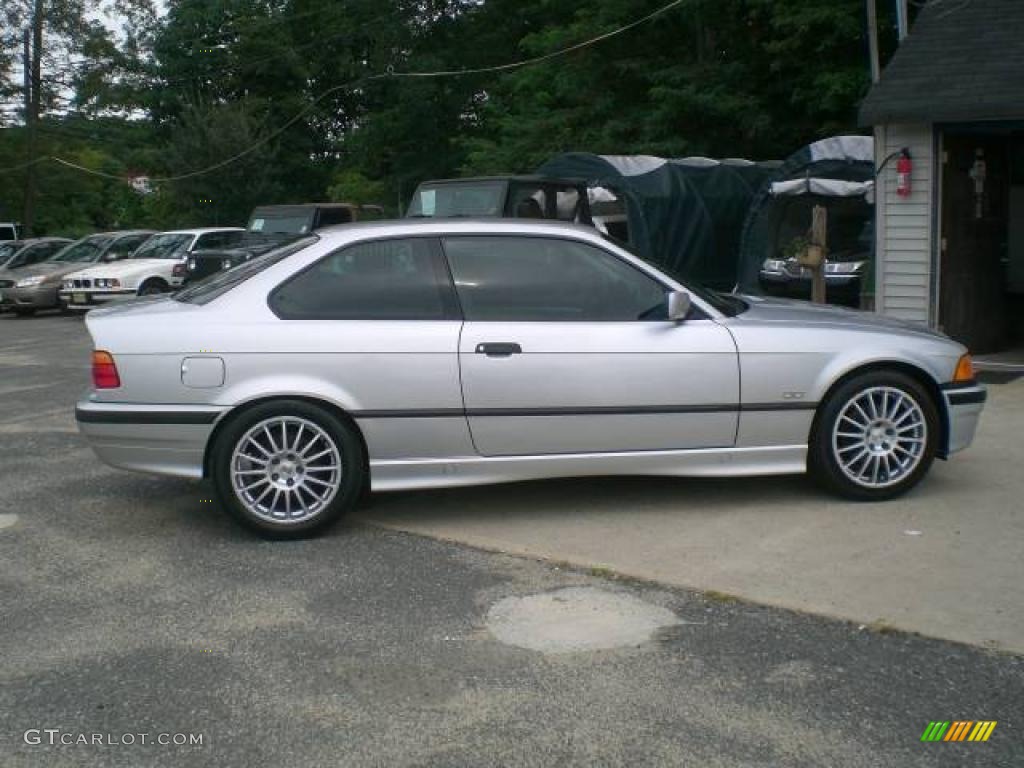 1998 3 Series 328is Coupe - Arctic Silver Metallic / Gray photo #8