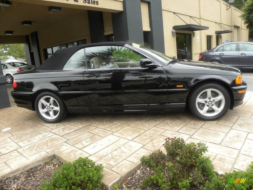 2003 3 Series 325i Convertible - Black Sapphire Metallic / Black photo #2