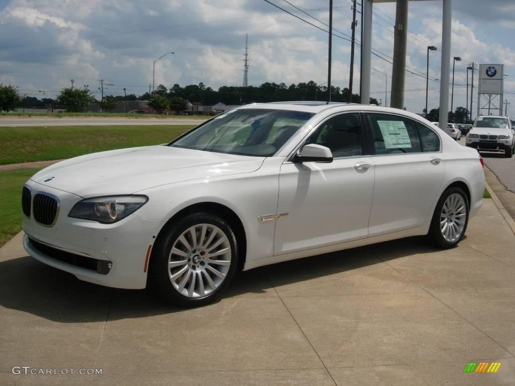 2009 7 Series 750Li Sedan - Alpine White / Saddle/Black Nappa Leather photo #1