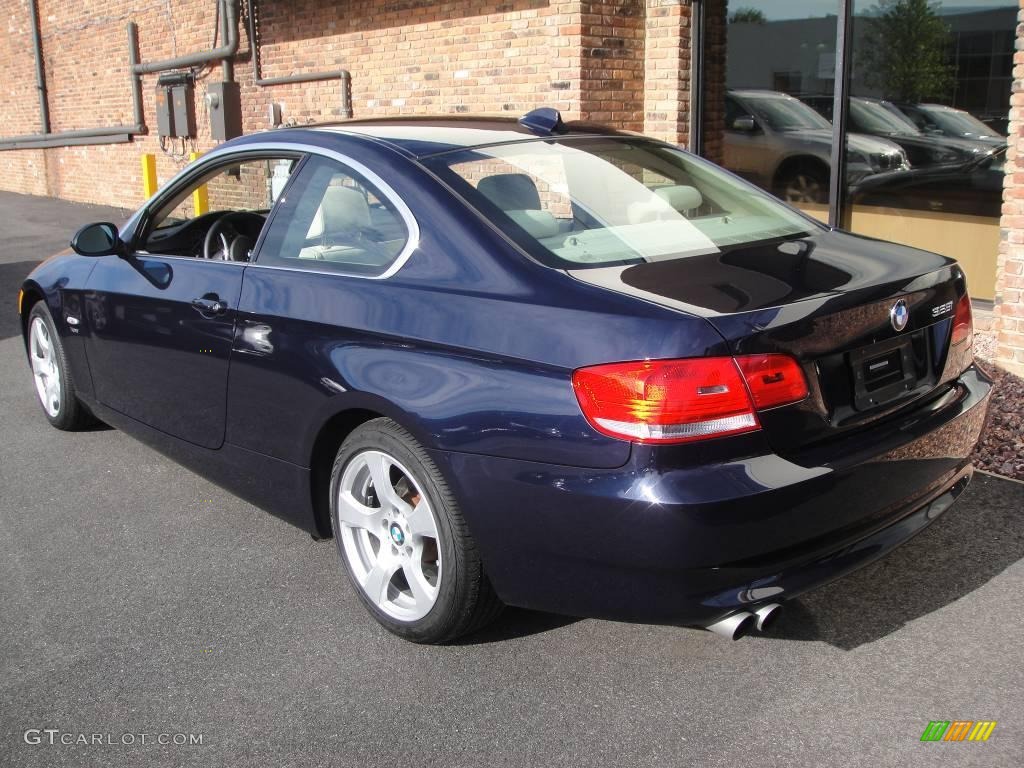 2009 3 Series 328xi Coupe - Monaco Blue Metallic / Cream Beige Dakota Leather photo #4