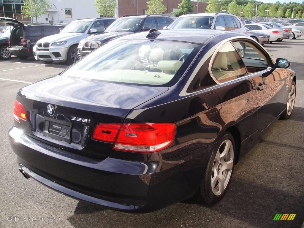 2009 3 Series 328xi Coupe - Monaco Blue Metallic / Cream Beige Dakota Leather photo #6