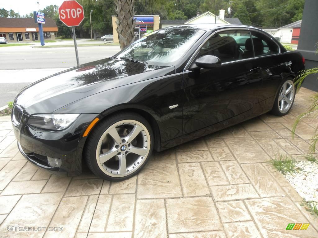 2008 3 Series 328i Convertible - Black Sapphire Metallic / Black photo #2