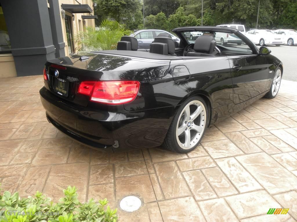 2008 3 Series 328i Convertible - Black Sapphire Metallic / Black photo #10