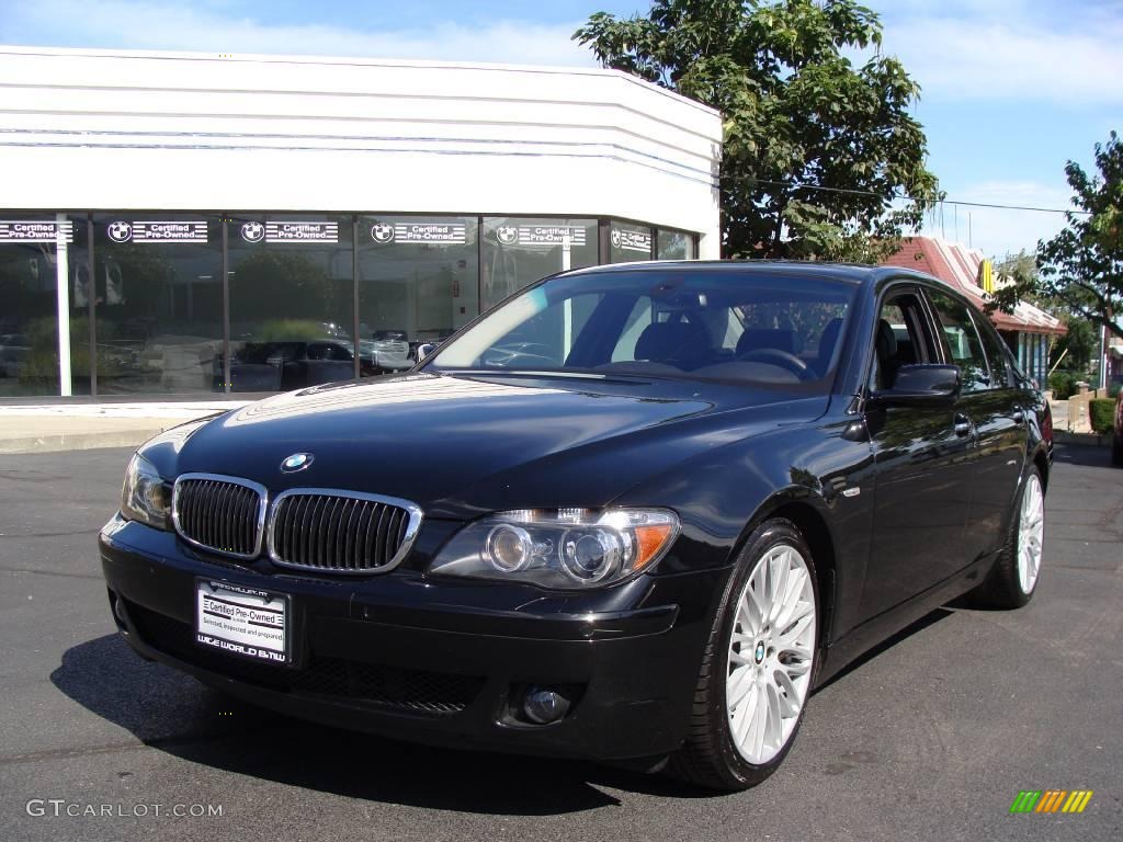 2008 7 Series 750i Sedan - Jet Black / Black photo #1