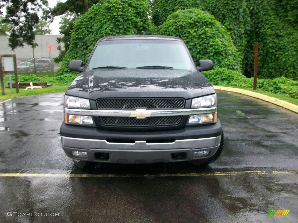 2003 Silverado 1500 LS Regular Cab 4x4 - Black / Dark Charcoal photo #8