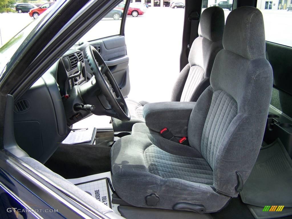 2001 S10 Extended Cab - Indigo Blue Metallic / Graphite photo #10