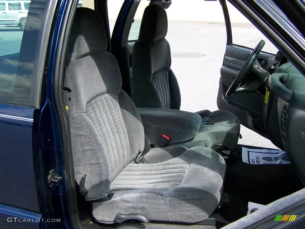 2001 S10 Extended Cab - Indigo Blue Metallic / Graphite photo #12