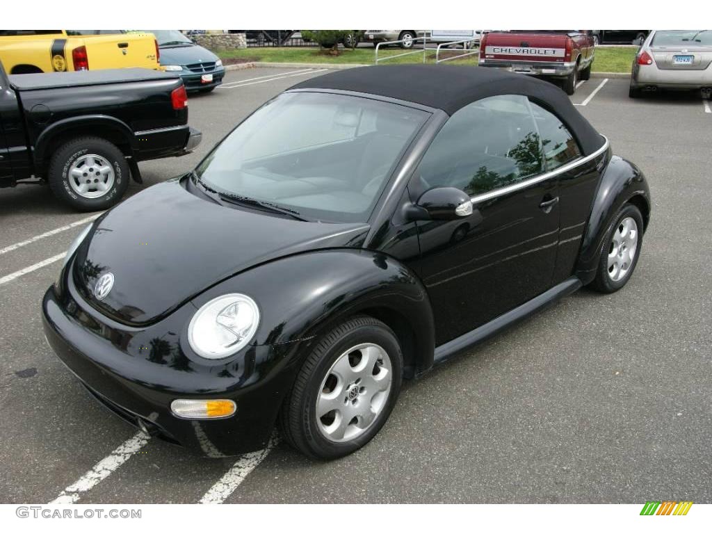 2003 New Beetle GLS Convertible - Black / Black photo #1