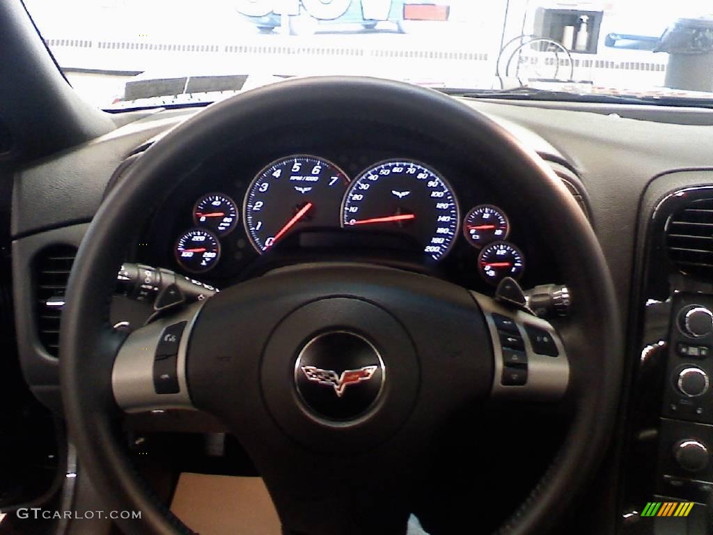 2009 Corvette Coupe - Cyber Gray Metallic / Ebony photo #16