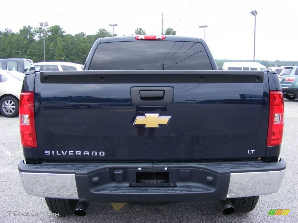 2008 Silverado 1500 LT Extended Cab - Dark Blue Metallic / Light Titanium/Ebony Accents photo #7