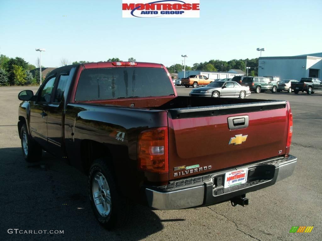 2009 Silverado 1500 LT Extended Cab 4x4 - Deep Ruby Red Metallic / Ebony photo #5