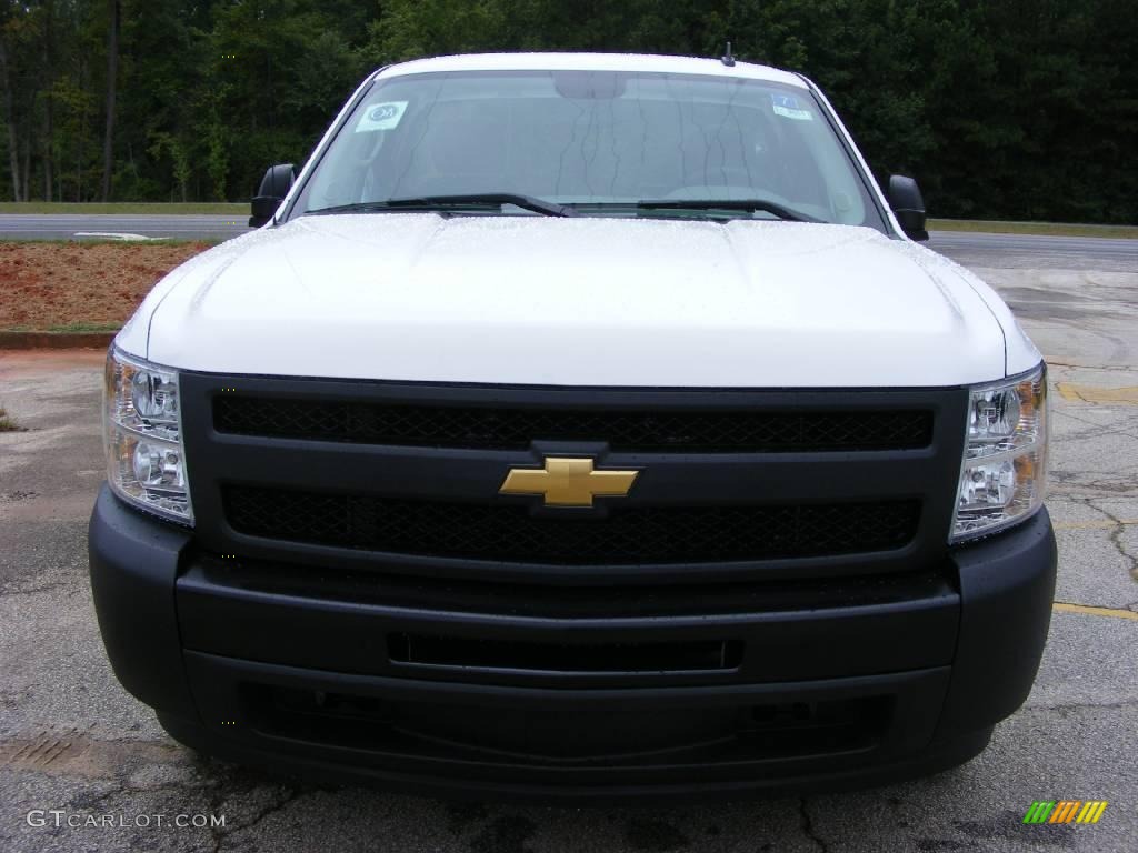 2009 Silverado 1500 Regular Cab - Summit White / Dark Titanium photo #3