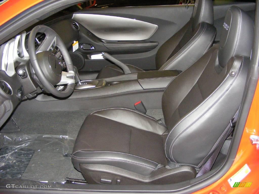 2010 Camaro SS Coupe - Inferno Orange Metallic / Black photo #9