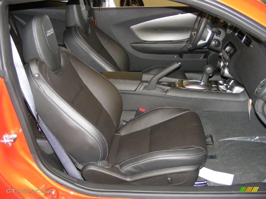 2010 Camaro SS Coupe - Inferno Orange Metallic / Black photo #10
