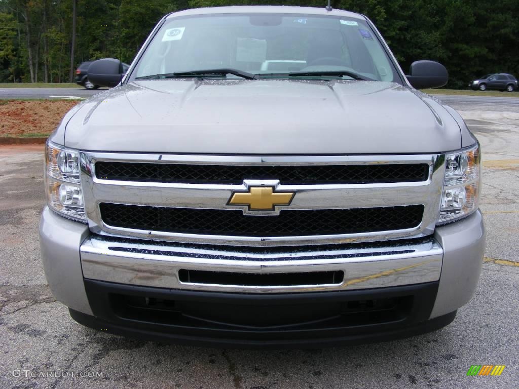 2009 Silverado 1500 LS Regular Cab - Silver Birch Metallic / Dark Titanium photo #3