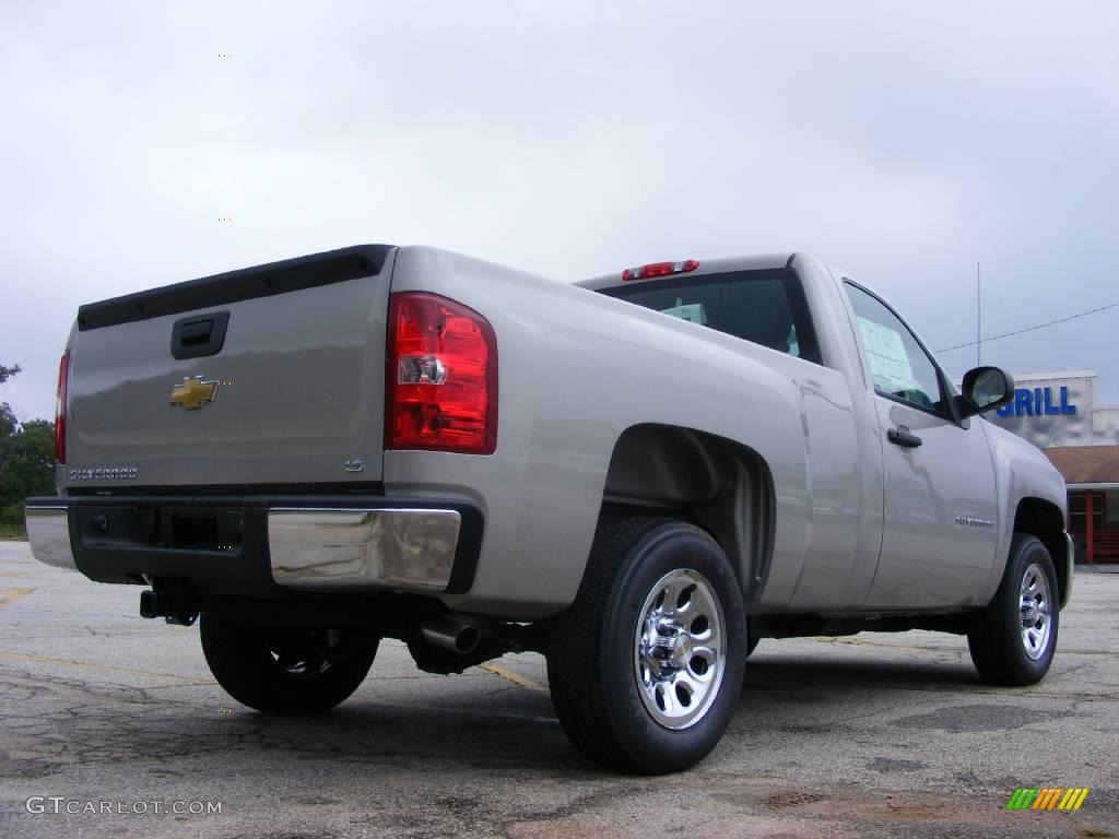2009 Silverado 1500 LS Regular Cab - Silver Birch Metallic / Dark Titanium photo #6
