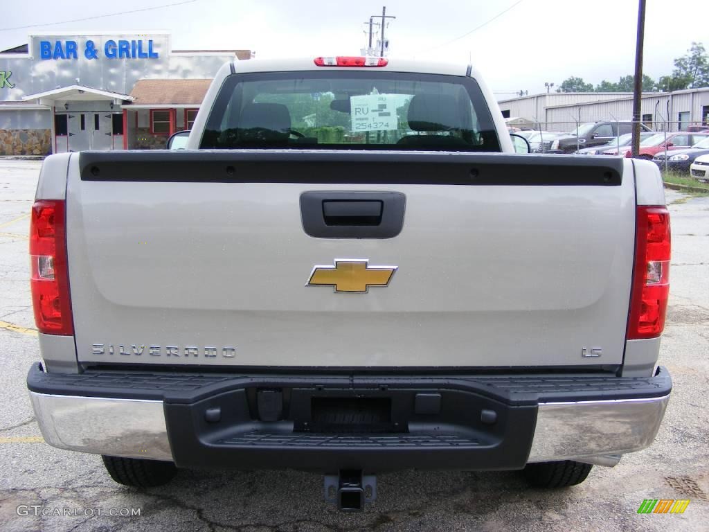 2009 Silverado 1500 LS Regular Cab - Silver Birch Metallic / Dark Titanium photo #7