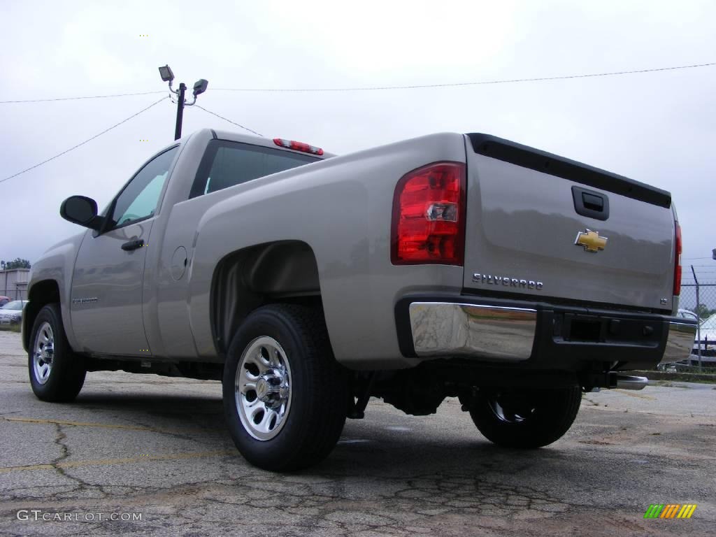 2009 Silverado 1500 LS Regular Cab - Silver Birch Metallic / Dark Titanium photo #8