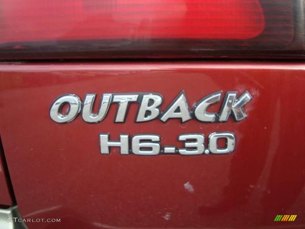 2004 Outback H6 3.0 Wagon - Regatta Red Pearl / Beige photo #9
