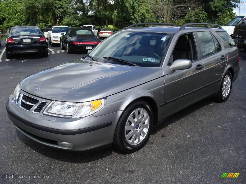 2002 9-5 Linear Sport Wagon - Steel Grey / Charcoal Grey photo #1