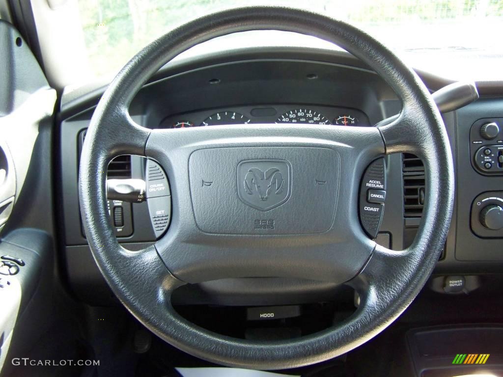 2004 Dakota SLT Club Cab - Bright Silver Metallic / Dark Slate Gray photo #15
