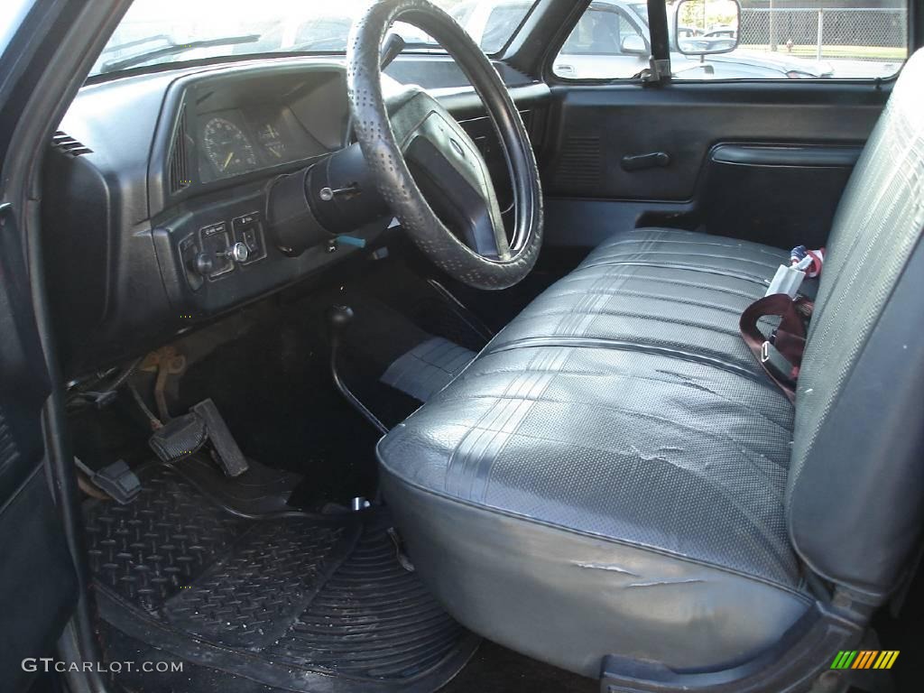 1991 Ford F250 Regular Cab 4x4 Front Seat Photo #17127582