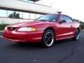 1996 Rio Red Ford Mustang GT Convertible  photo #2