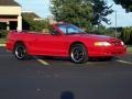 1996 Rio Red Ford Mustang GT Convertible  photo #24