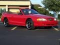 1996 Rio Red Ford Mustang GT Convertible  photo #25