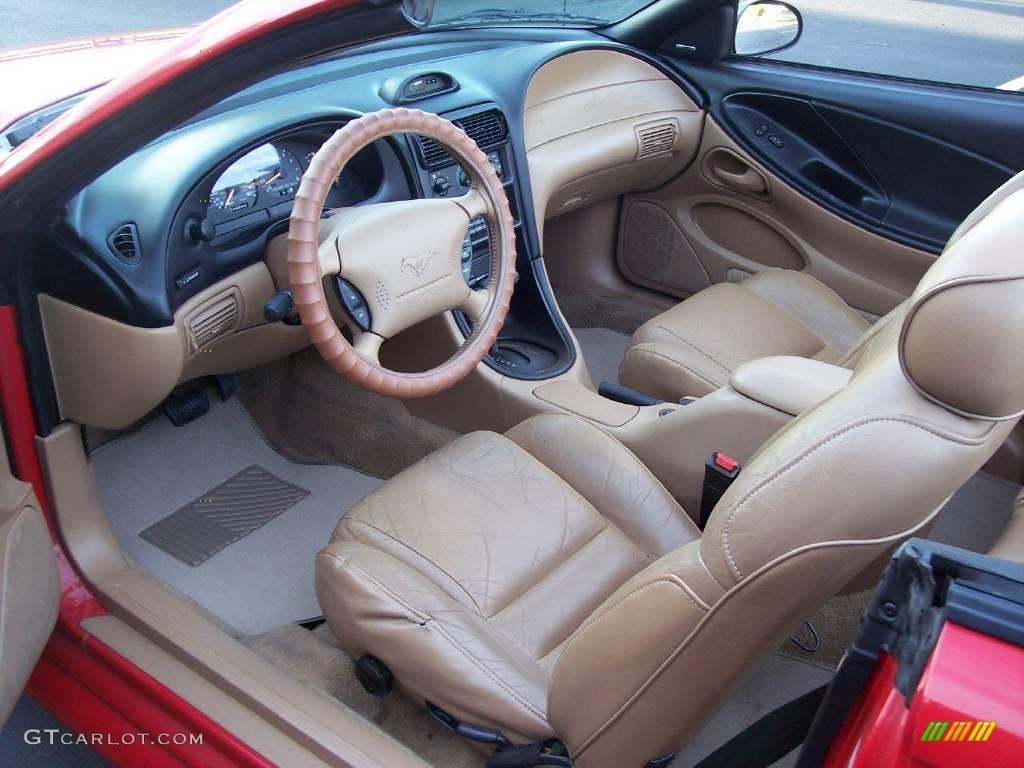 1996 Mustang GT Convertible - Rio Red / Black/Beige photo #26