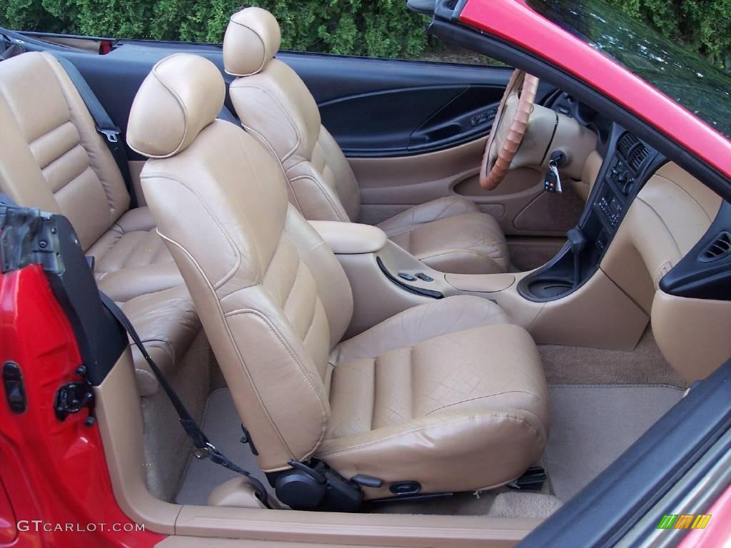 1996 Mustang GT Convertible - Rio Red / Black/Beige photo #34