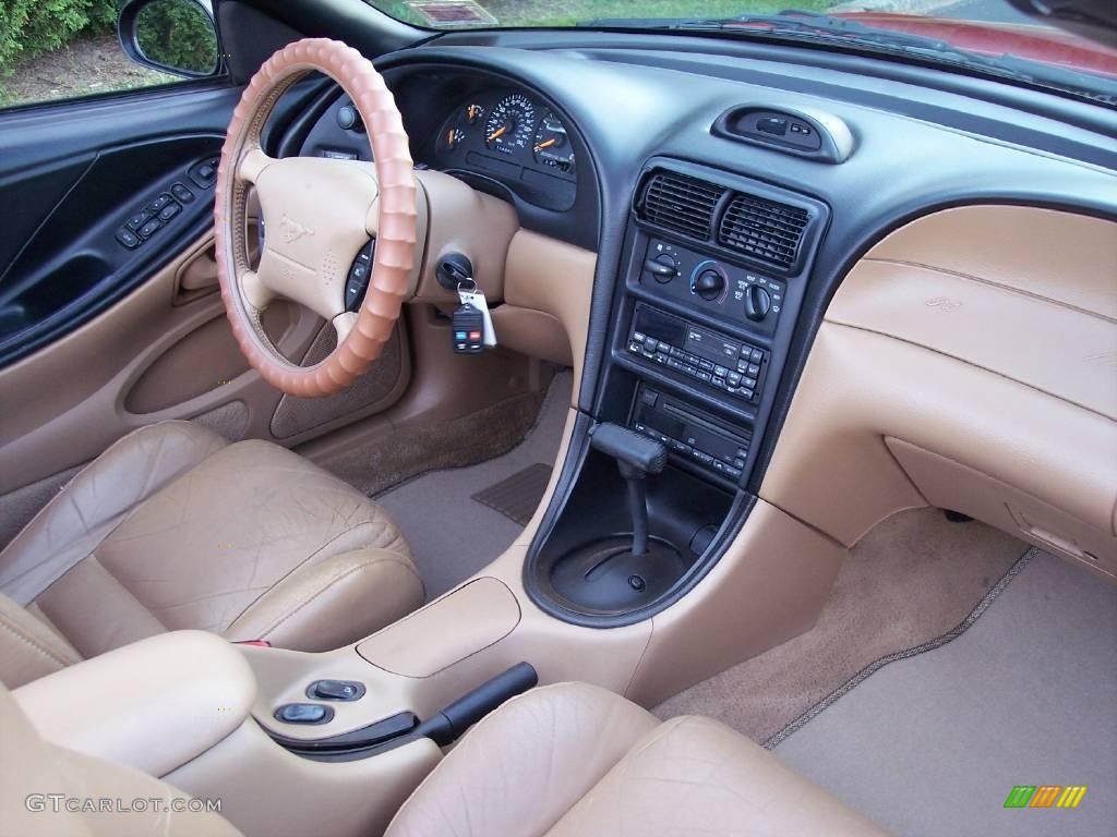 1996 Mustang GT Convertible - Rio Red / Black/Beige photo #37