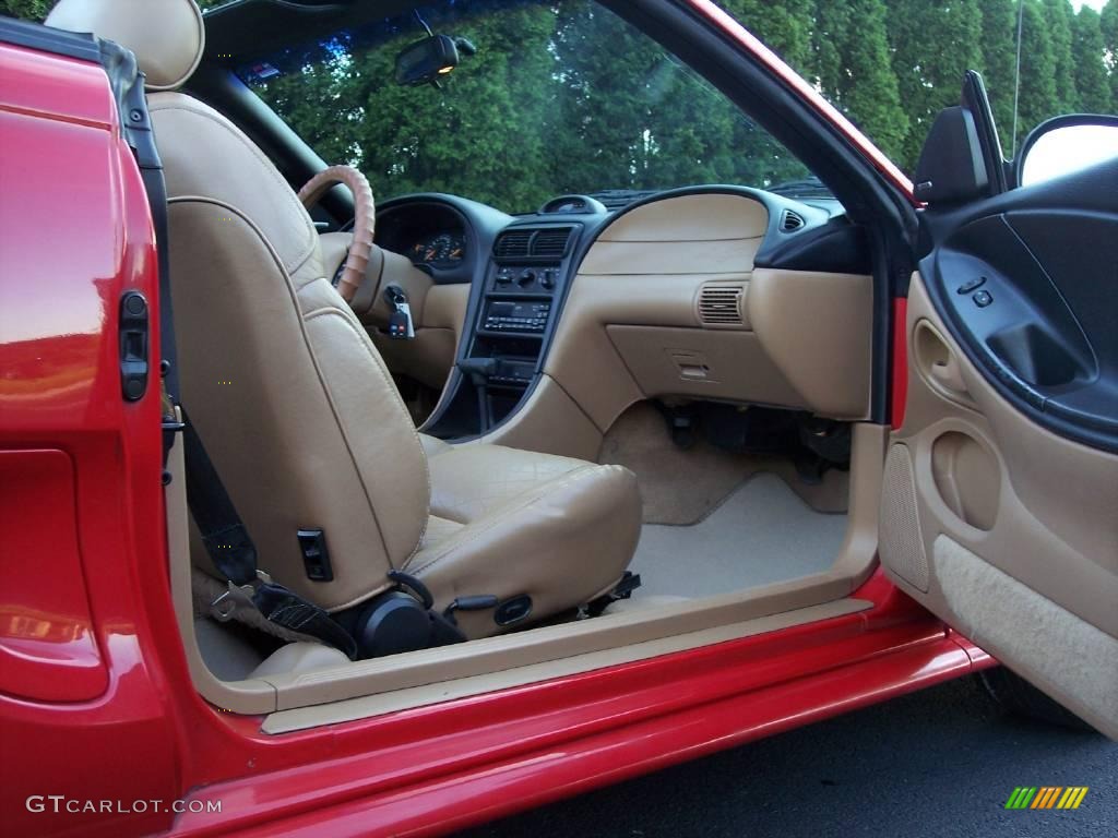 1996 Mustang GT Convertible - Rio Red / Black/Beige photo #39