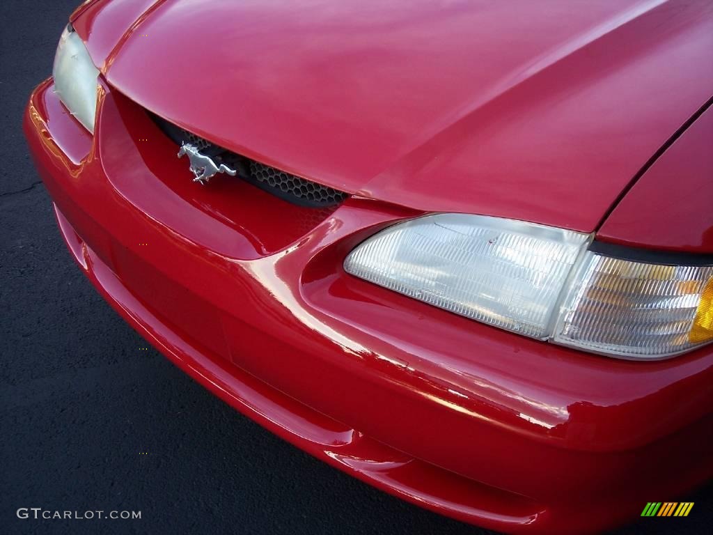 1996 Mustang GT Convertible - Rio Red / Black/Beige photo #48
