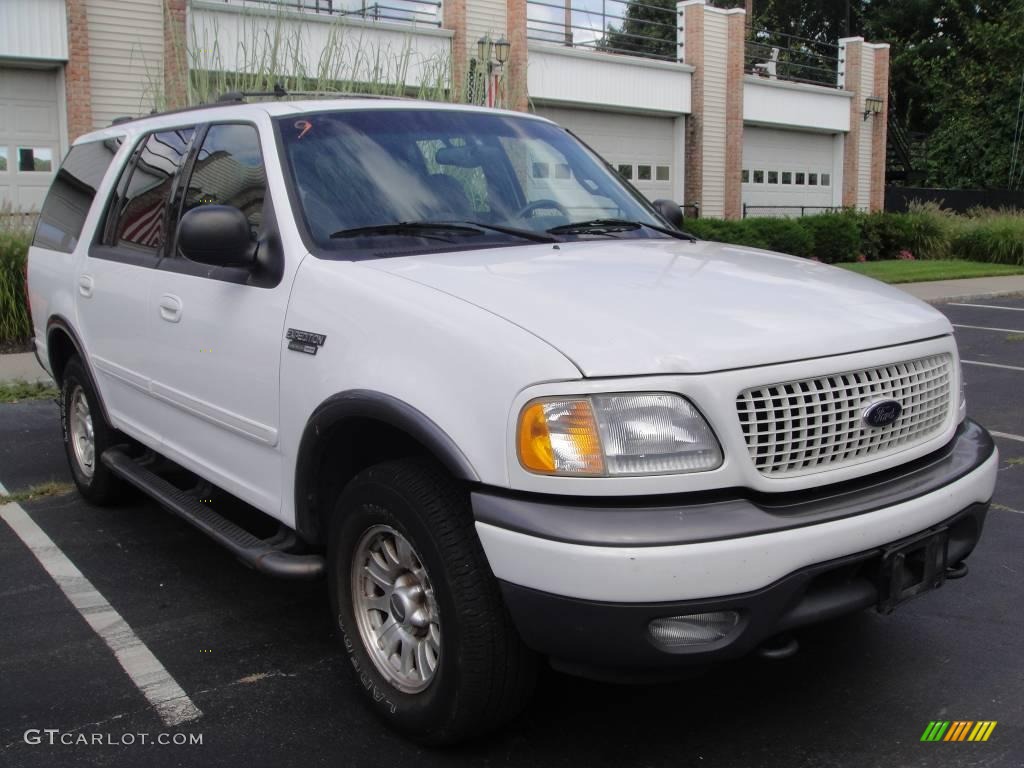 2001 Expedition XLT 4x4 - Oxford White / Medium Graphite photo #7