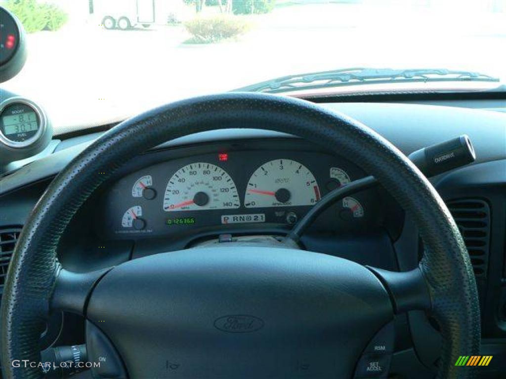 2004 F150 SVT Lightning - Bright Red / SVT Black/Light Flint photo #6