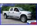 2008 Silver Metallic Ford F350 Super Duty Lariat Crew Cab 4x4  photo #13