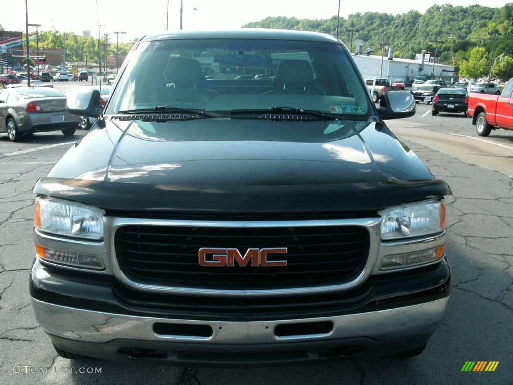 1999 Sierra 2500 SLT Extended Cab 4x4 - Onyx Black / Light Gray photo #18