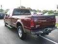 2005 Dark Toreador Red Metallic Ford F350 Super Duty Lariat Crew Cab  photo #4