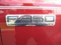 2005 Dark Toreador Red Metallic Ford F350 Super Duty Lariat Crew Cab  photo #31