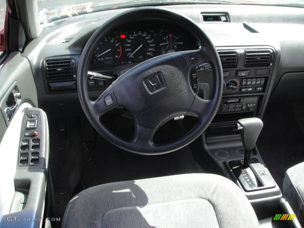 1992 Accord LX Sedan - Bordeaux Red Pearl / Gray photo #12