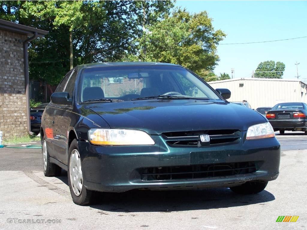 1998 Accord LX Sedan - Dark Emerald Pearl / Quartz photo #1