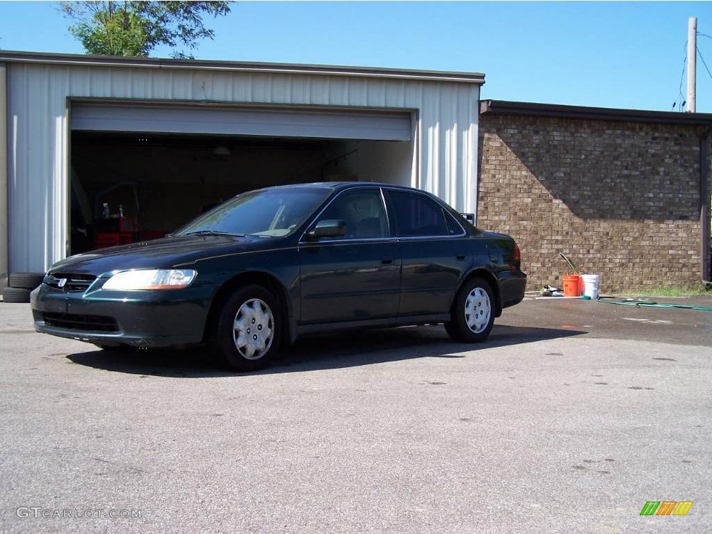 1998 Accord LX Sedan - Dark Emerald Pearl / Quartz photo #2