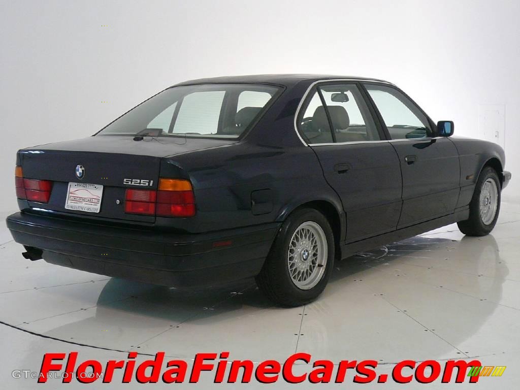 1995 5 Series 525i Sedan - Orient Blue Metallic / Beige photo #2