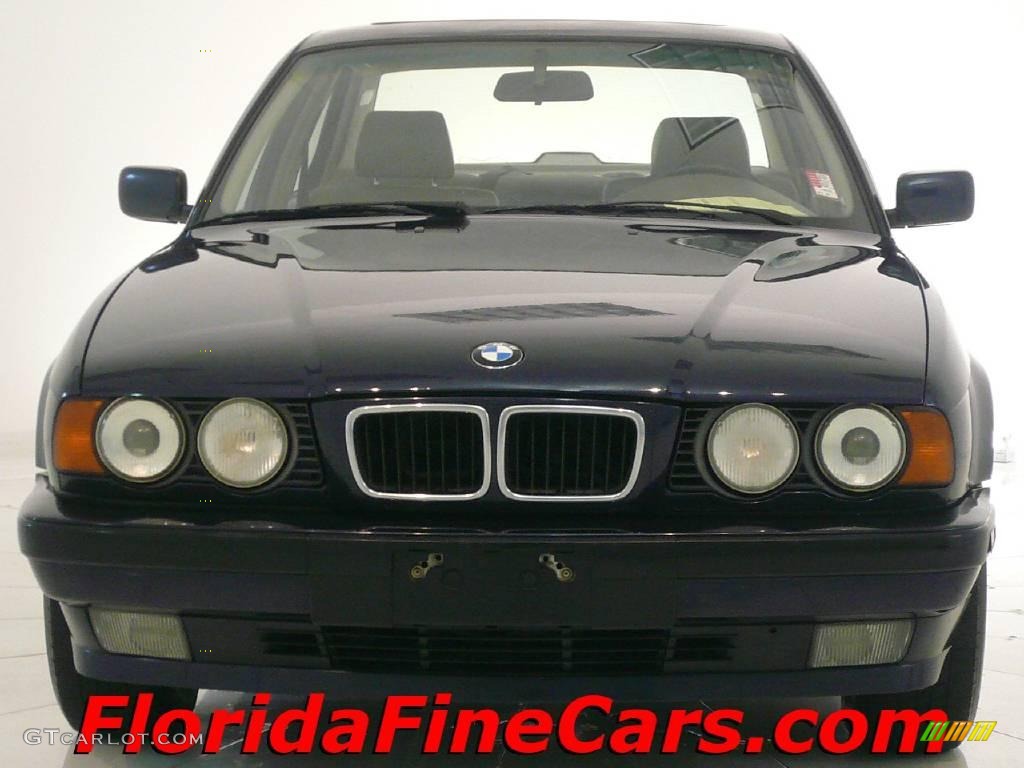 1995 5 Series 525i Sedan - Orient Blue Metallic / Beige photo #5