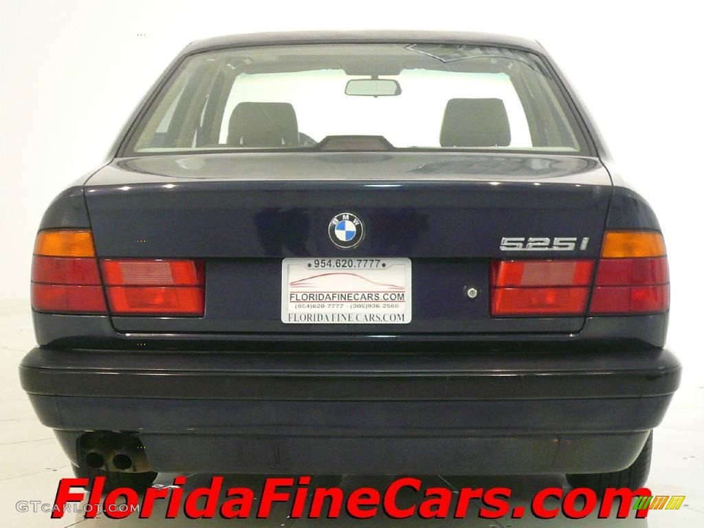 1995 5 Series 525i Sedan - Orient Blue Metallic / Beige photo #6
