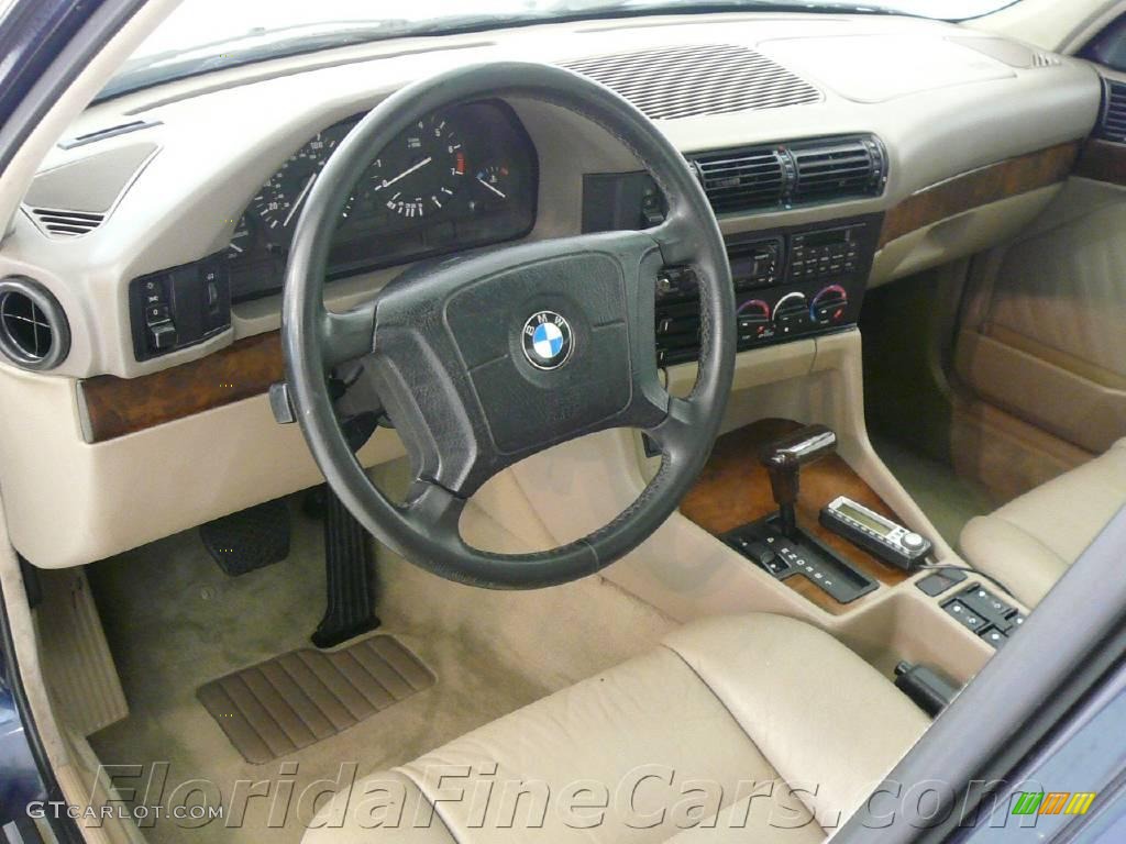 1995 5 Series 525i Sedan - Orient Blue Metallic / Beige photo #12